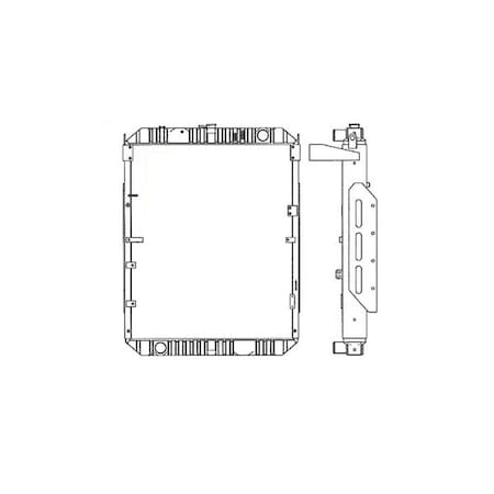 212016 Radiator, 4138 X 3578 X 258  Fits Komatsu Wheel Loaders